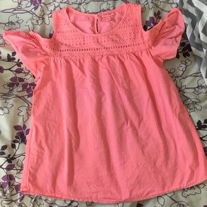 Peek a boo blouse for teens